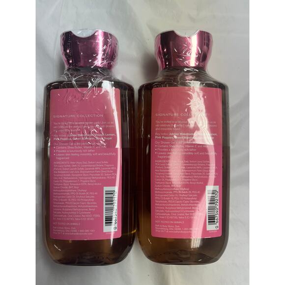 2 x Bath & Body Works WATERMELON LEMONADE Shea & Vitamin E shower gel Lot of 2 - Picture 6 of 7